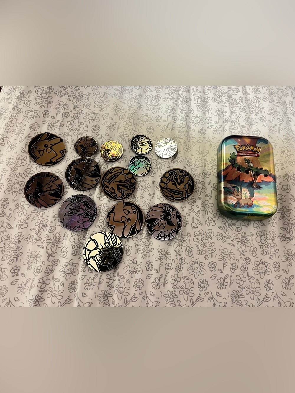 Pokémon Tin with Coins